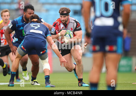 Tokyo, Giappone. Xiv Apr, 2018. Craig Millar (Sunwolves) Rugby : 2018 Super partita di rugby tra Sunwolves 10-24 Blues al Prince Chichibu Memorial Stadium a Tokyo in Giappone . Credito: YUTAKA AFLO/sport/Alamy Live News Foto Stock