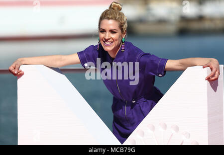 Maggie Civantos assiste il photocall della serie TV 'Vis a Vis' con nel XXI Malaga Film Festival di Malaga. Il Festival de Malaga o Malaga Film Festival è un film festival evento tenutosi a Malaga, è soprattutto a promuovere la lingua spagnola film. Foto Stock