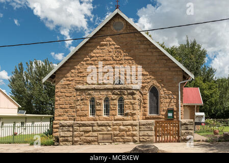 FICKSBURG, SUD AFRICA - 12 Marzo 2018: La Chiesa Metodista di Ficksburg nel libero Stato Provincia Foto Stock