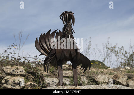La scultura sul percorso di les Orgues, Ille-sur-Têt,,, Perpignon Francebird Foto Stock