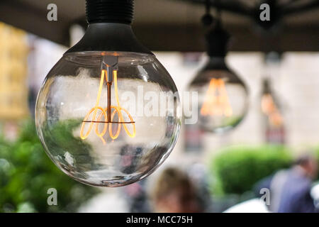 Antiquariato decorativi in stile edison lampadina Foto Stock