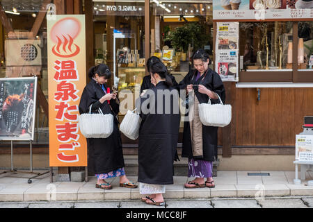 Kinosake Onsen, città termale in Giappone. Foto Stock