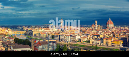 Vista aerea di Firenze Foto Stock