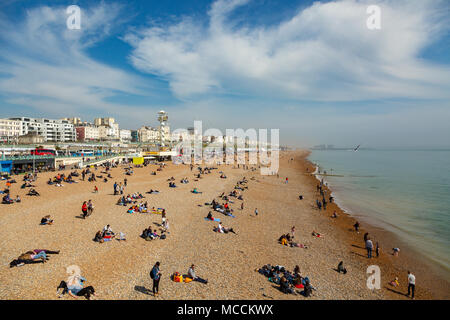 Brighton Marathon Weekend 14 Aprile 2018 Foto Stock