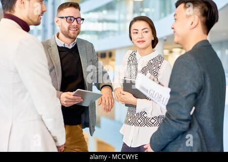 Il brainstorming sul progetto comune Foto Stock