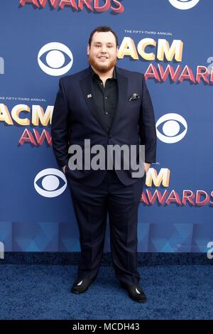 Luca pettini presso gli arrivi per 53L'Accademia di Musica Country (ACM) Awards - Gli arrivi 3, MGM Grand Garden Arena di Las Vegas NV, Aprile 15, 2018. Foto di: JA/Everett Collection Foto Stock