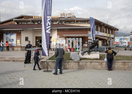 Bansko, Bulgaria il 6 aprile 2018. Foto Stock