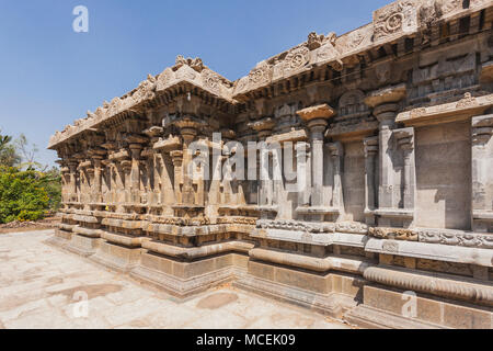 Asia, India, nello Stato del Tamil Nadu, Keezhakkadambur, Sri Rudrapathi tempio Foto Stock