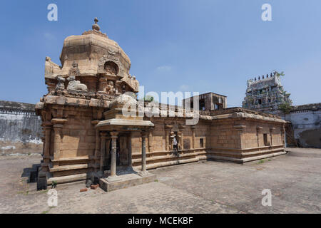 Asia, India, nello Stato del Tamil Nadu, Tirundhuthevankudi, Sri Karkadeswarar tempio Foto Stock