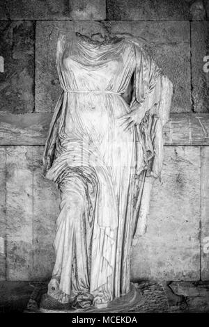 Statua di Stoa di Attalos Museum, Atene, Grecia Foto Stock