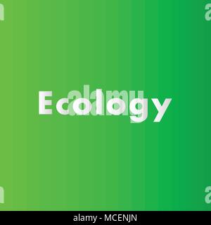 Concetto di ecologia per la tua graphic design, banner o poster. Illustrazione Vettoriale. Illustrazione Vettoriale