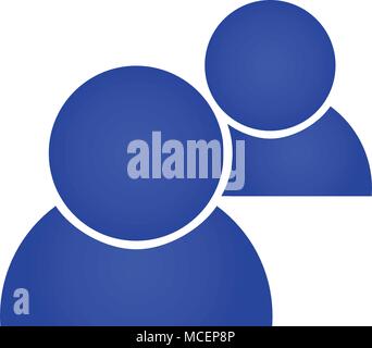 Persone vctor icona. illustrazione vettoriale. stile piatto Illustrazione Vettoriale