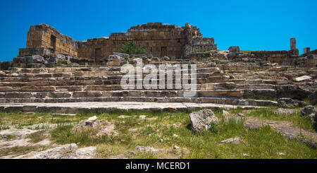 Foto della città antica Hierapolis, vicino a Turchia moderna città Denizli, Turchia Foto Stock