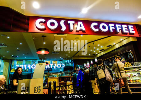 Costa Coffee shop Praga Repubblica Ceca Foto Stock