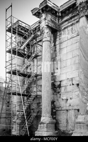 Antichi edifici della biblioteca, Atene, Grecia Foto Stock