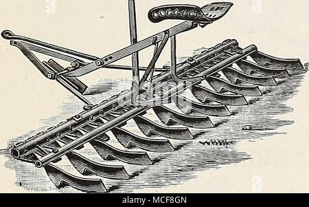 . ACME polverizzazione di Harrow. No. 17. 2-cavallo, 6 ft. 6 a. Tagliare, Equitazione ^16 00 n. 23. 2 " 6 " 6 " " " 17 00 n. H. I " 4 " 4 " " a cavallo 14 00 n. G. I " 3 " " 9 a piedi 50 i prezzi non includono whiiBe alberi o collo-forcella. Foto Stock