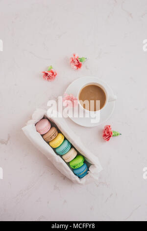 Francese per dessert serviti con il tè del pomeriggio o un coffee break. Foto Stock