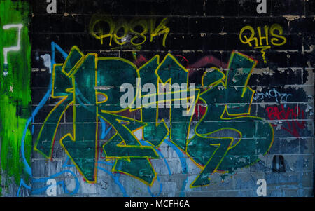 Graffitis & Tags Foto Stock