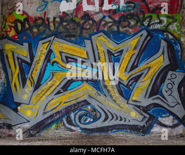 Graffitis & Tags Foto Stock
