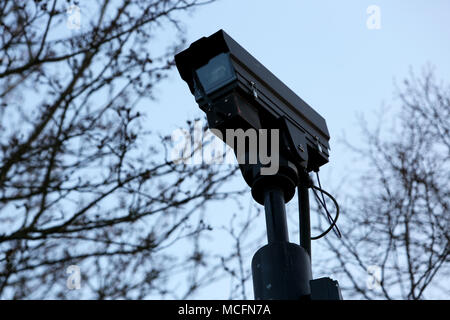 Telecamera TVCC raffigurato in Chichester, West Sussex, Regno Unito. Foto Stock