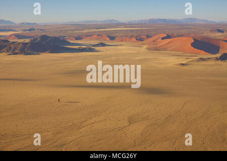 Volo in mongolfiera su Namibia Foto Stock