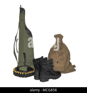 Set di munizioni da caccia Foto Stock