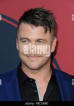 Los Angeles, CA, Stati Uniti d'America. Xvi Apr, 2018. Luca Hemsworth presso gli arrivi per HBO WESTWORLD della seconda stagione Premiere, Glossari Affini Dome, Los Angeles, CA 16 aprile 2018. Credito: Elizabeth Goodenough/Everett raccolta/Alamy Live News Foto Stock