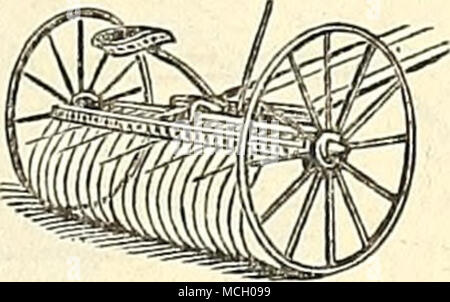 . Horse rastrello. Hollingsworth, self-dump.. Victor, self-dump ..S30.00 . 30.00 Scratch Harrow. Un cavallo $7.00 due " 11.00 Foto Stock