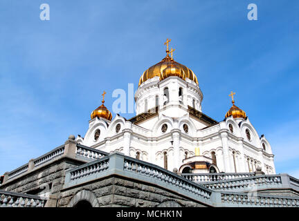 Foto di un bellissimo paesaggio con la Cattedrale di Cristo Salvatore Foto Stock
