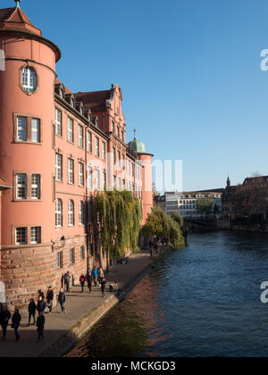 Ill riverside, Strasburgo Foto Stock