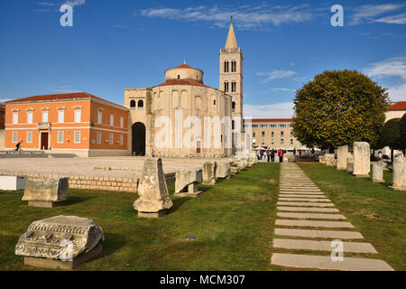 Frazioni di San Donato chiesa in Zadar - celebre storico città croata. Foto Stock