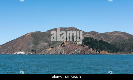 Angel Island, la seconda isola più grande nella zona della Baia di San Francisco, ora un California storica pietra miliare della città di San Francisco, California, Stati Uniti d'America Foto Stock