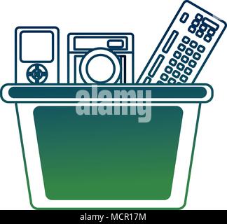 Social media card Illustrazione Vettoriale