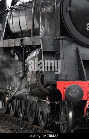 Il principe nero treno a vapore, Sheringham vicina, North Norfolk, Inghilterra Foto Stock