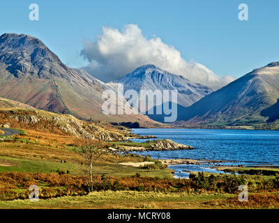 Wastwater, Lake District, Cumbria, ad ovest del Parco Nazionale, Regno Unito Foto Stock