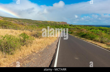 Gli altri meno noti fine della strada di Hana Hawaii Maui Foto Stock
