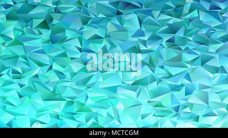 Astratta geometrica triangolo irregolare pattern di sfondo - mosaico disegno vettoriale da triangoli in luce i toni di blu Illustrazione Vettoriale