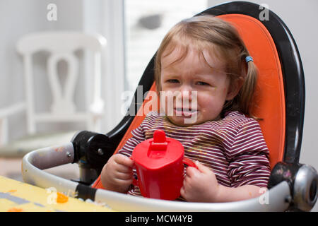 Il Toddler avente un tantrum Foto Stock