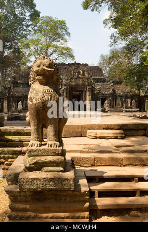 Il Banteay Kdei tempio del XII secolo tempio buddista, Angkor Sito Patrimonio Mondiale dell'UNESCO, Cambogia Asia Foto Stock