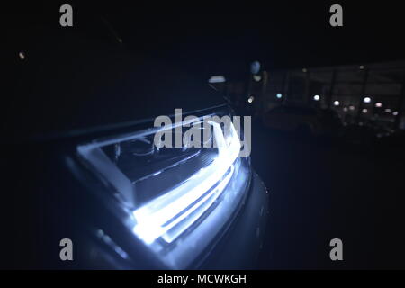 Auto Faro a LED Foto Stock