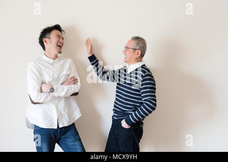 Maturato i genitori e il bambino Foto Stock