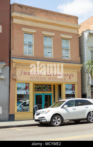 Juanita Greenbergs ristorante messicano, centro di Charleston, South Carolina, STATI UNITI D'AMERICA Foto Stock