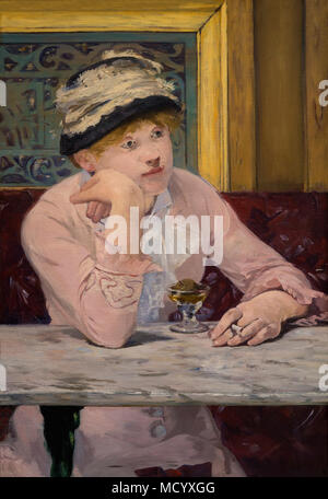 Acquavite di prugne, Edouard Manet, circa 1877, National Gallery of Art di Washington DC, USA, America del Nord Foto Stock