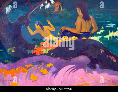 Fatata te Miti, dal mare, Paul Gauguin, 1892, National Gallery of Art di Washington DC, USA, America del Nord Foto Stock