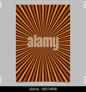 Stella geometrica burst modello di copertura - vettore sfondo pagina graphic design con raggi radiali Illustrazione Vettoriale