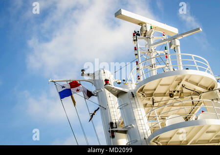 Il sistema di navigazione della nave Foto Stock