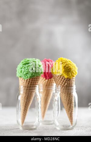 Cono di gelato Foto Stock