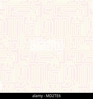 Vettore di labirinto seamless pattern astratta geometrica texture di sfondo moderno Illustrazione Vettoriale
