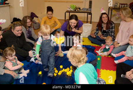 Toddler classe sensoriale Foto Stock