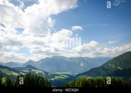Escursioni in Austria, o con vista sulla montagn Foto Stock